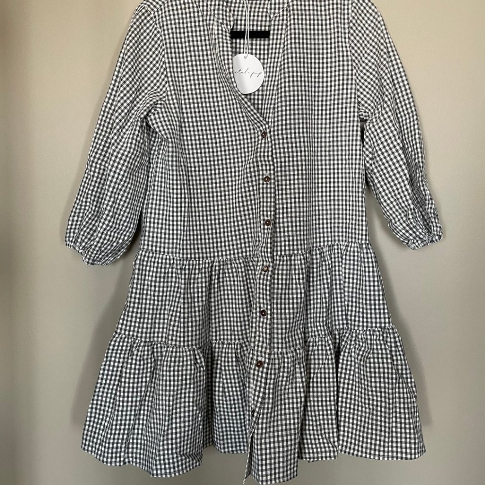 NWT Gingham Mini Dress
